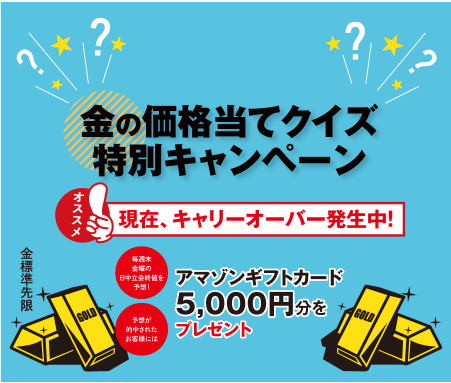 金の価格当てキャンペーン